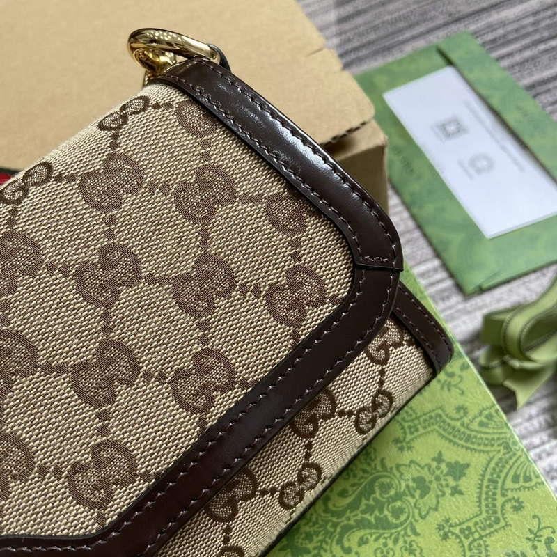 Gucci 786027 Gucci Luce Small Shoulder Bag Brown