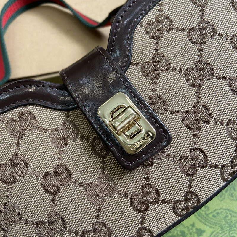 Gucci 786015 Gucci Moon Side Mini Shoulder Bag Brown