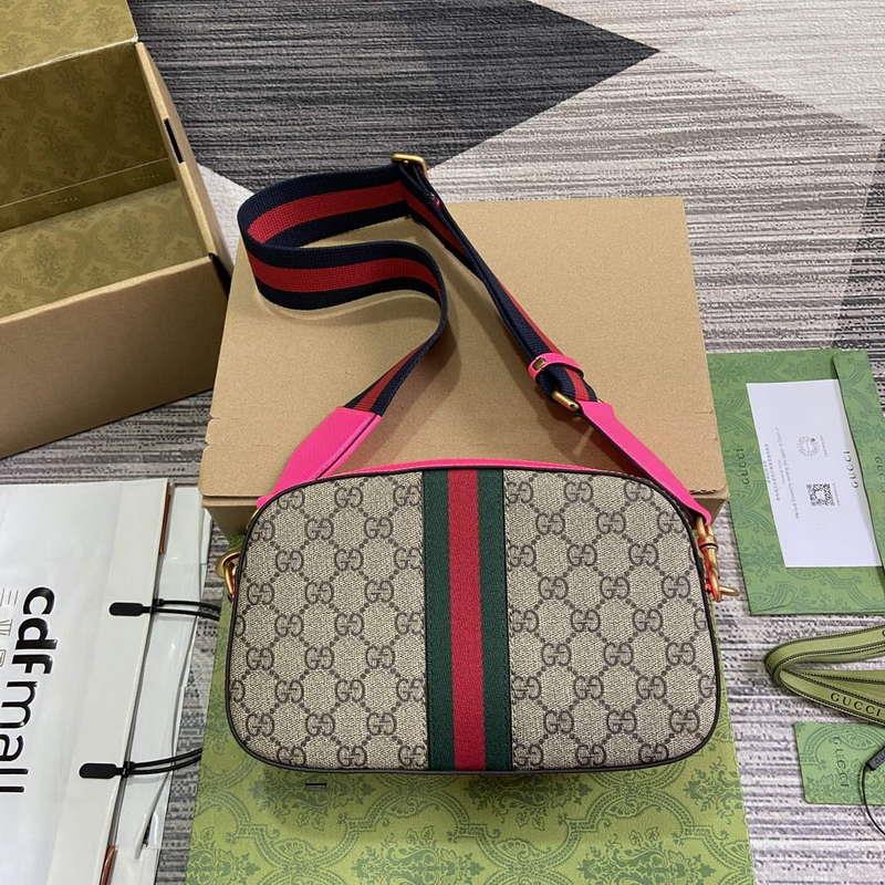 Gucci 752591 Ophidia GG Small Crossbody Bag Fuchsia