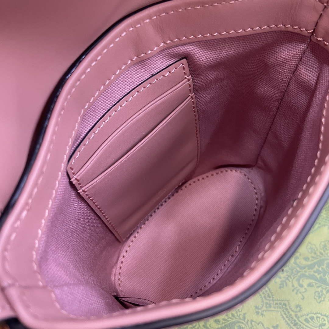 Gucci 772795 GG Super Mini Bucket Bag Light Pink