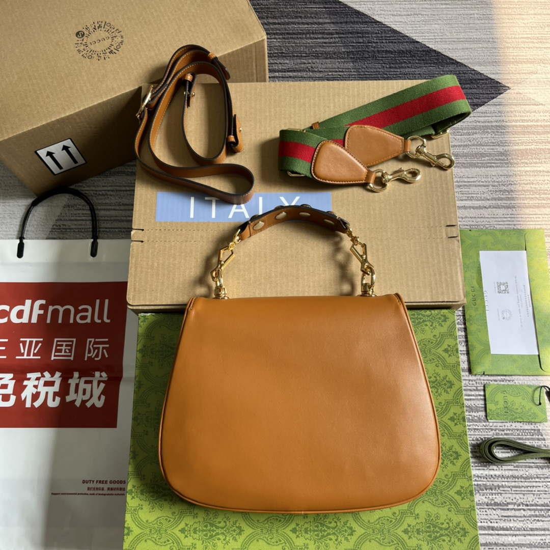 Gucci Blondie Medium top handle bag 721172 Brown