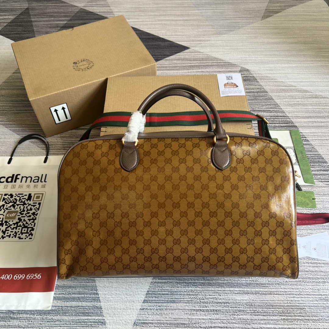 Adidas x Gucci large duffle bag 702422 Brown