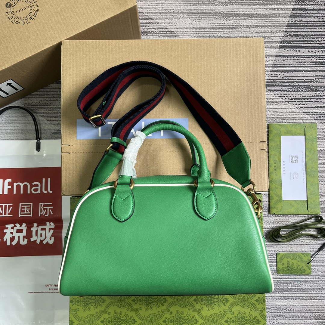 Gucci 727558 Adidas X Gucci Medium Duffle Bag Green