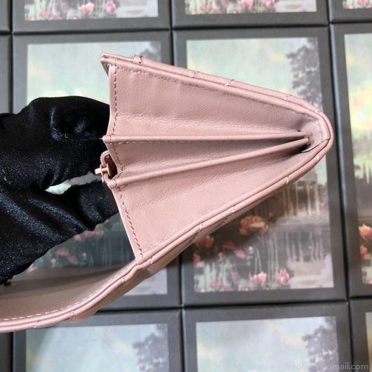 Gucci 443436 GG Marmont Continental Wallet Light Pink