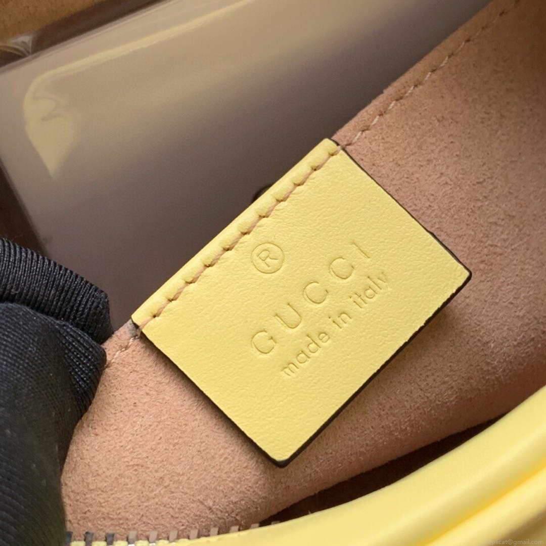 Gucci 448065 GG Marmont Matelassé Mini Bag Yellow