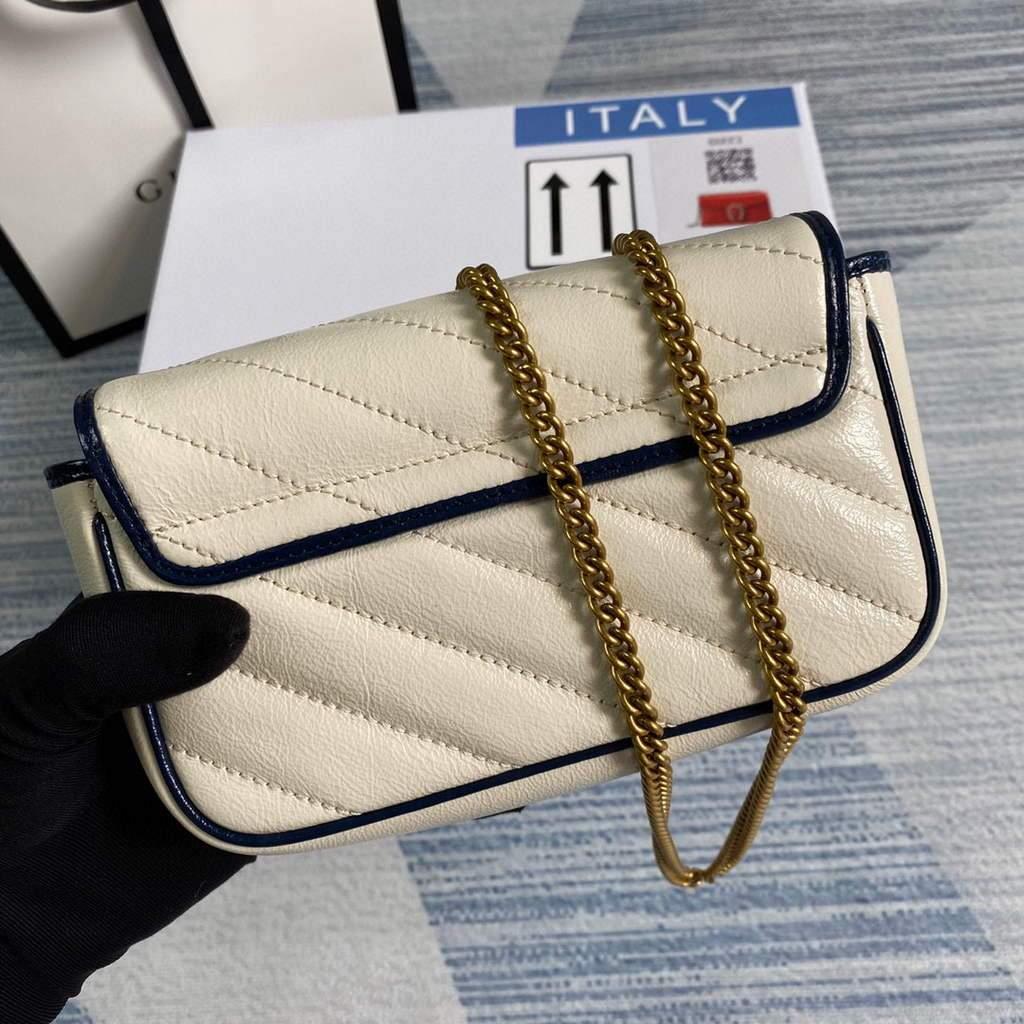 Gucci GG Marmont mini bag 574969 Beige