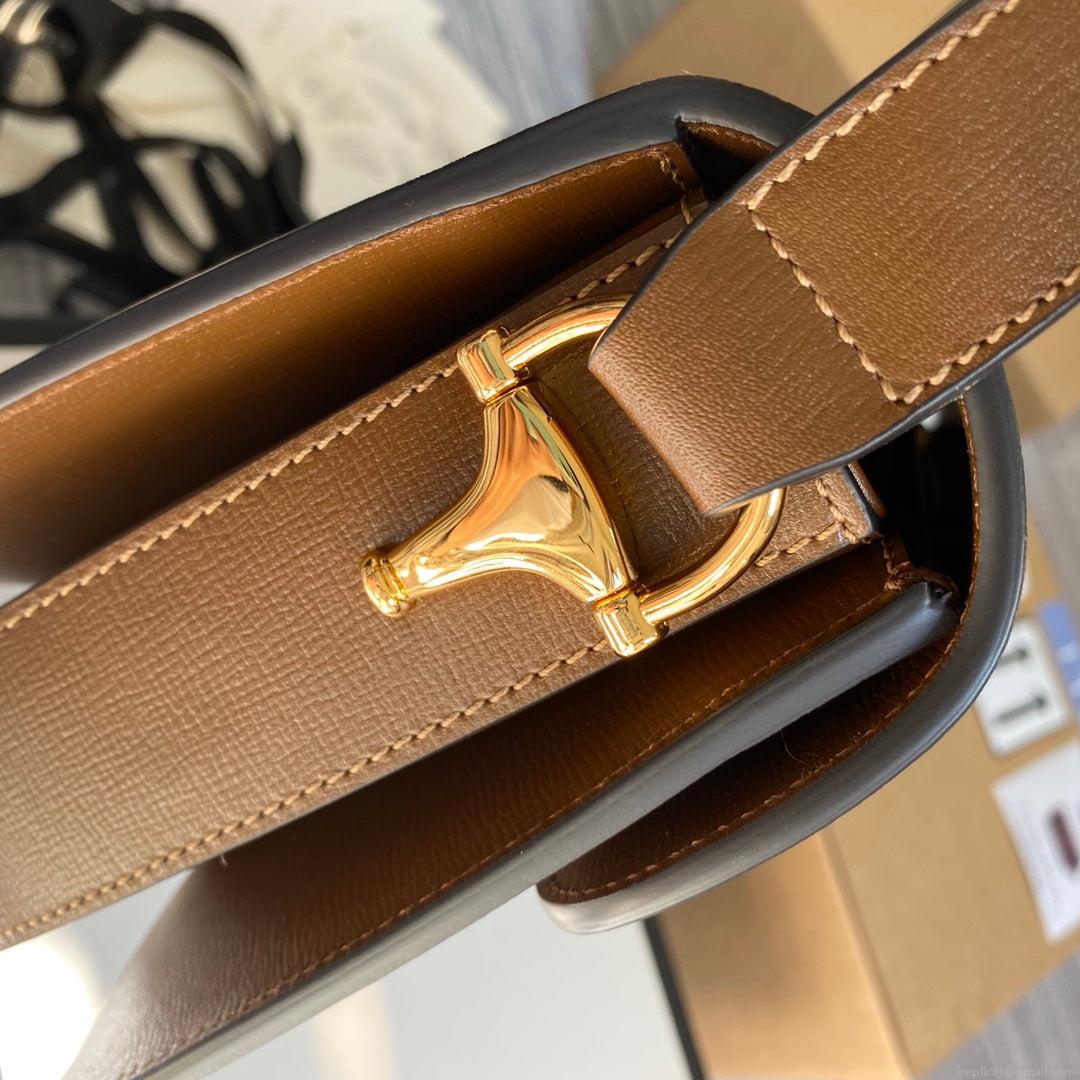 Gucci Horsebit 1955 shoulder bag 602204 Brown leather