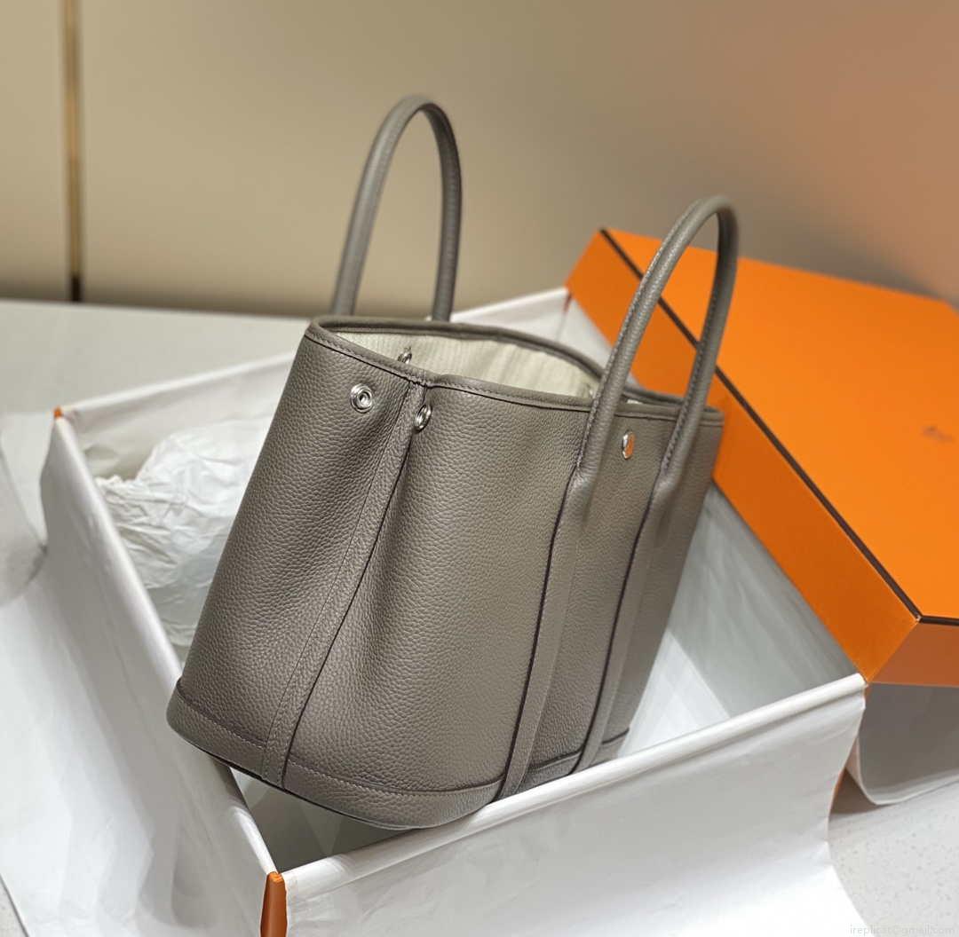 Hermes Light Dark Clemence Garden Party 30cm Bag H239046