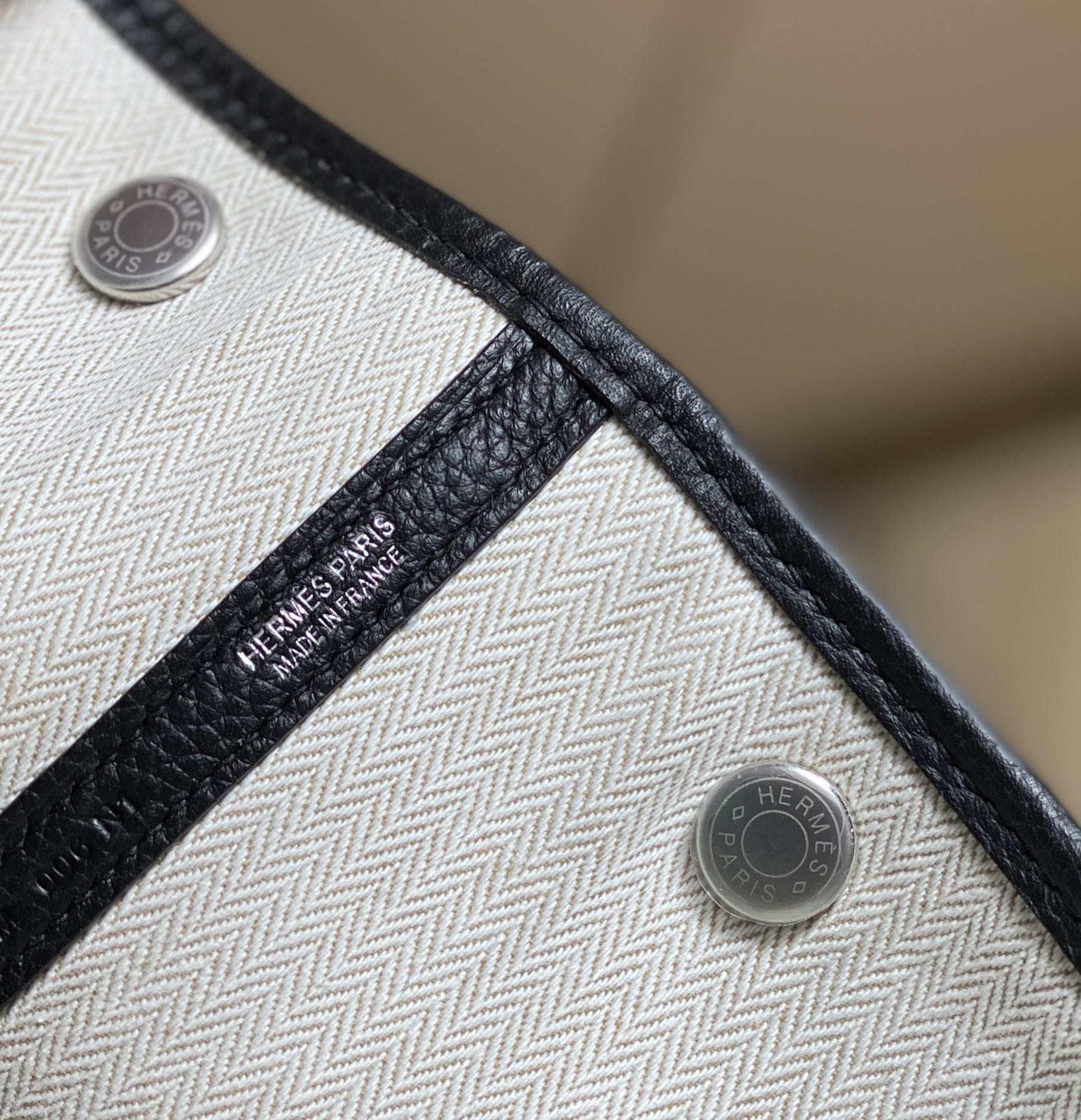 Hermes Black Togo Medium Garden Party 36cm Bag H239055