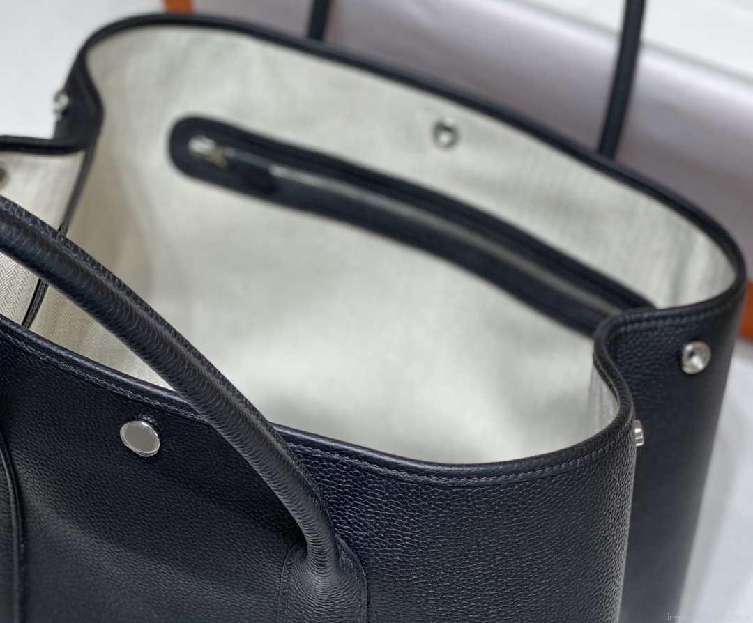 Hermes Black Togo Medium Garden Party 36cm Bag H239055