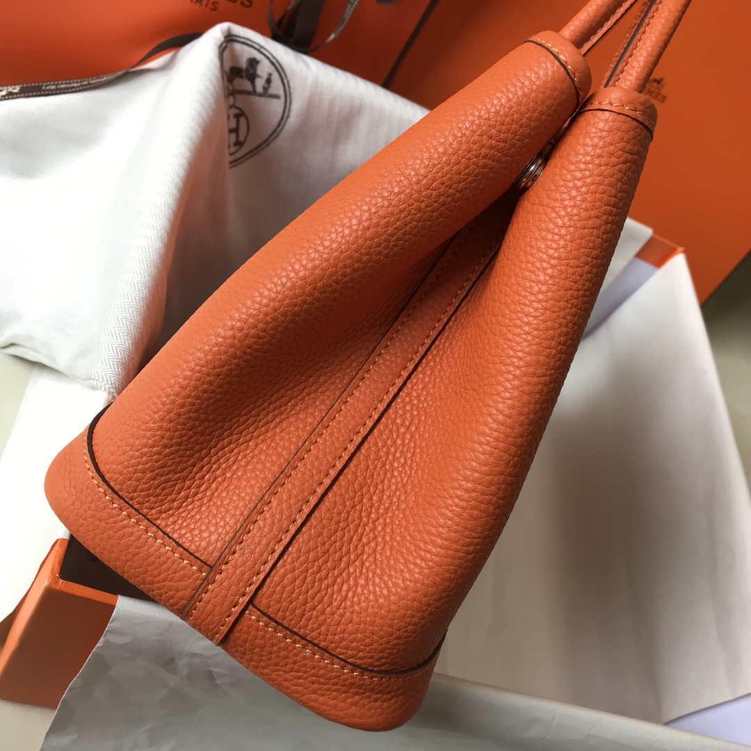 Hermes Orange Togo Medium Garden Party 36cm Bag H239058