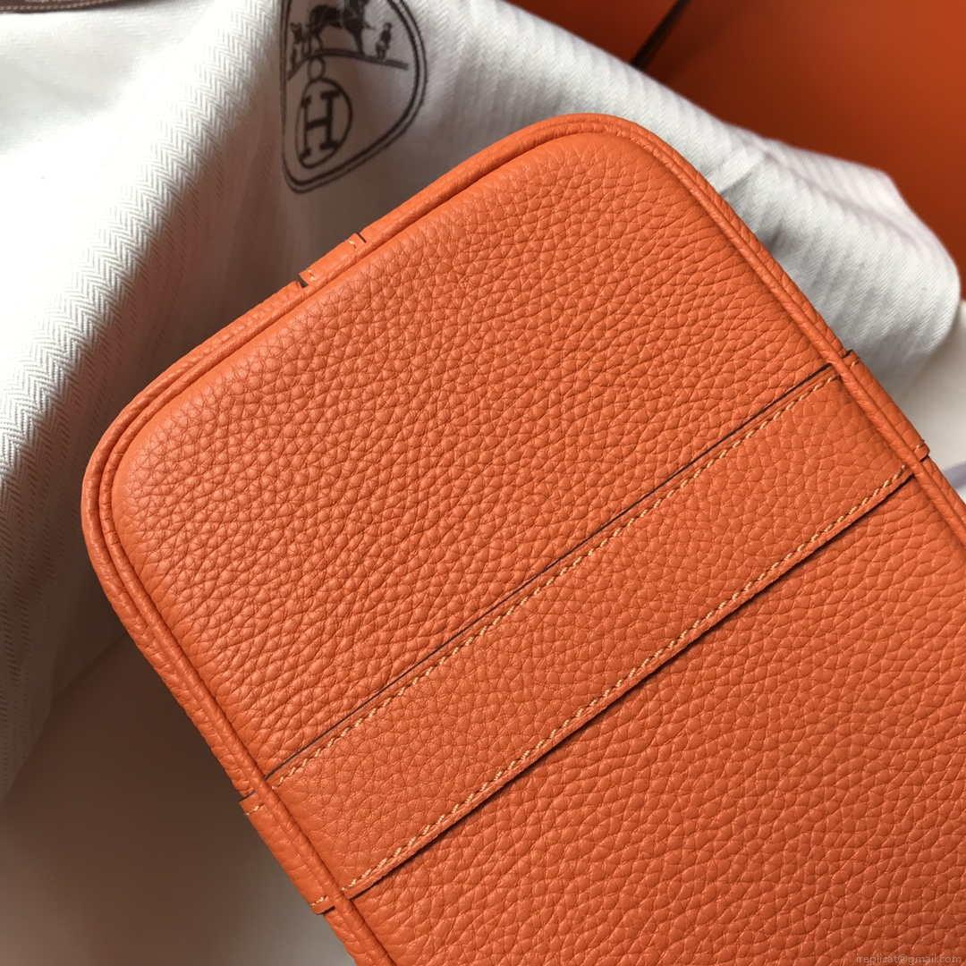 Hermes Orange Togo Medium Garden Party 36cm Bag H239058