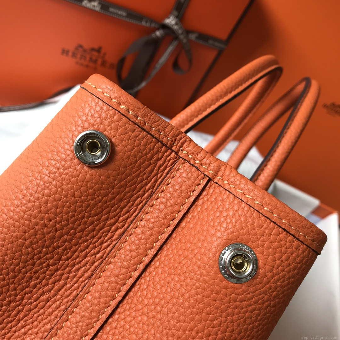 Hermes Orange Togo Medium Garden Party 36cm Bag H239058