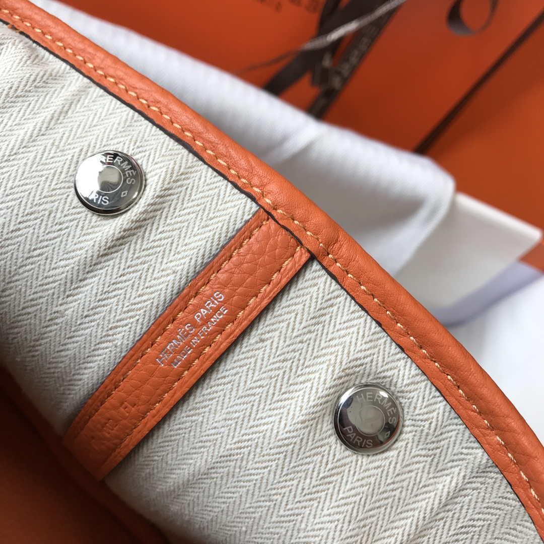 Hermes Orange Togo Medium Garden Party 36cm Bag H239058
