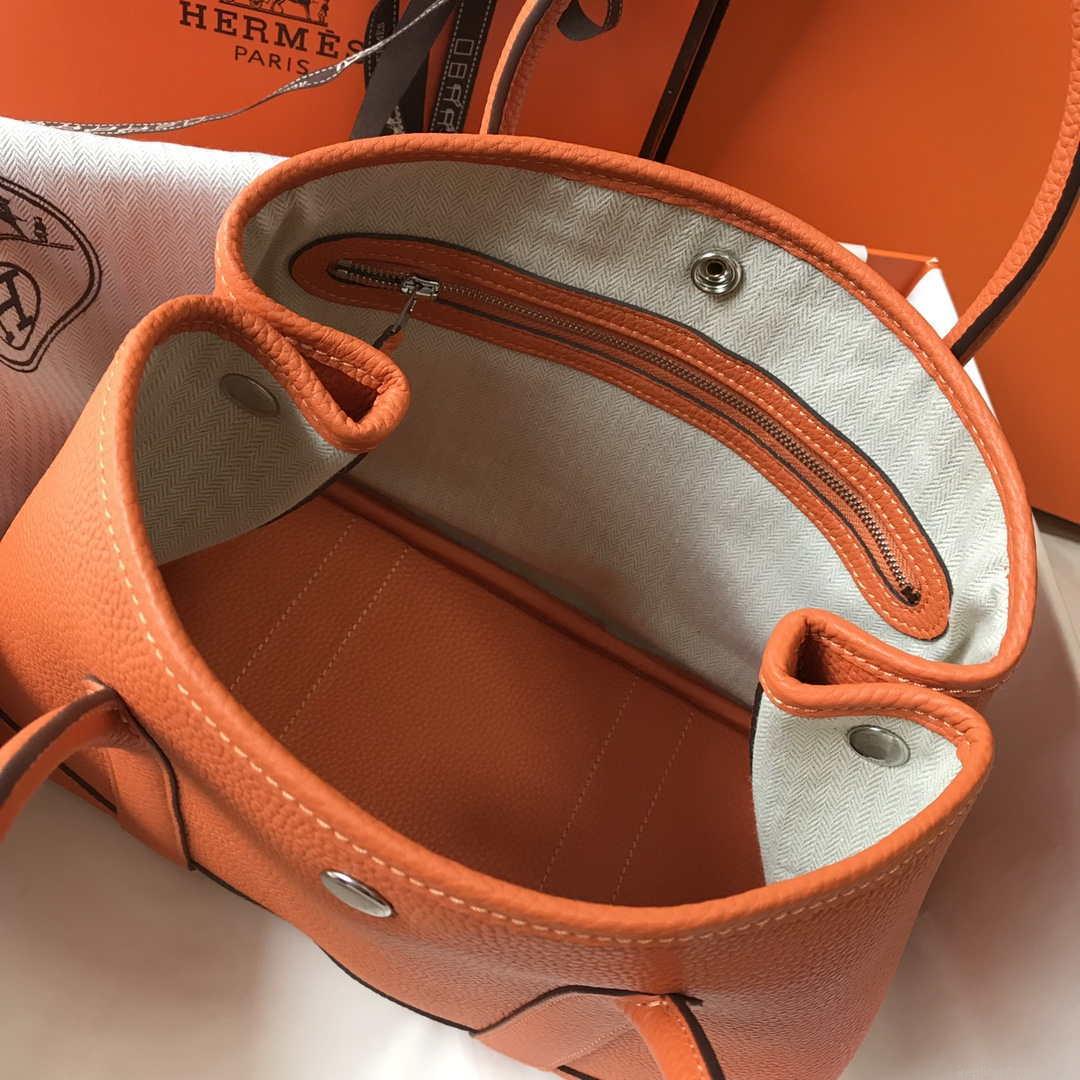 Hermes Orange Togo Medium Garden Party 36cm Bag H239058