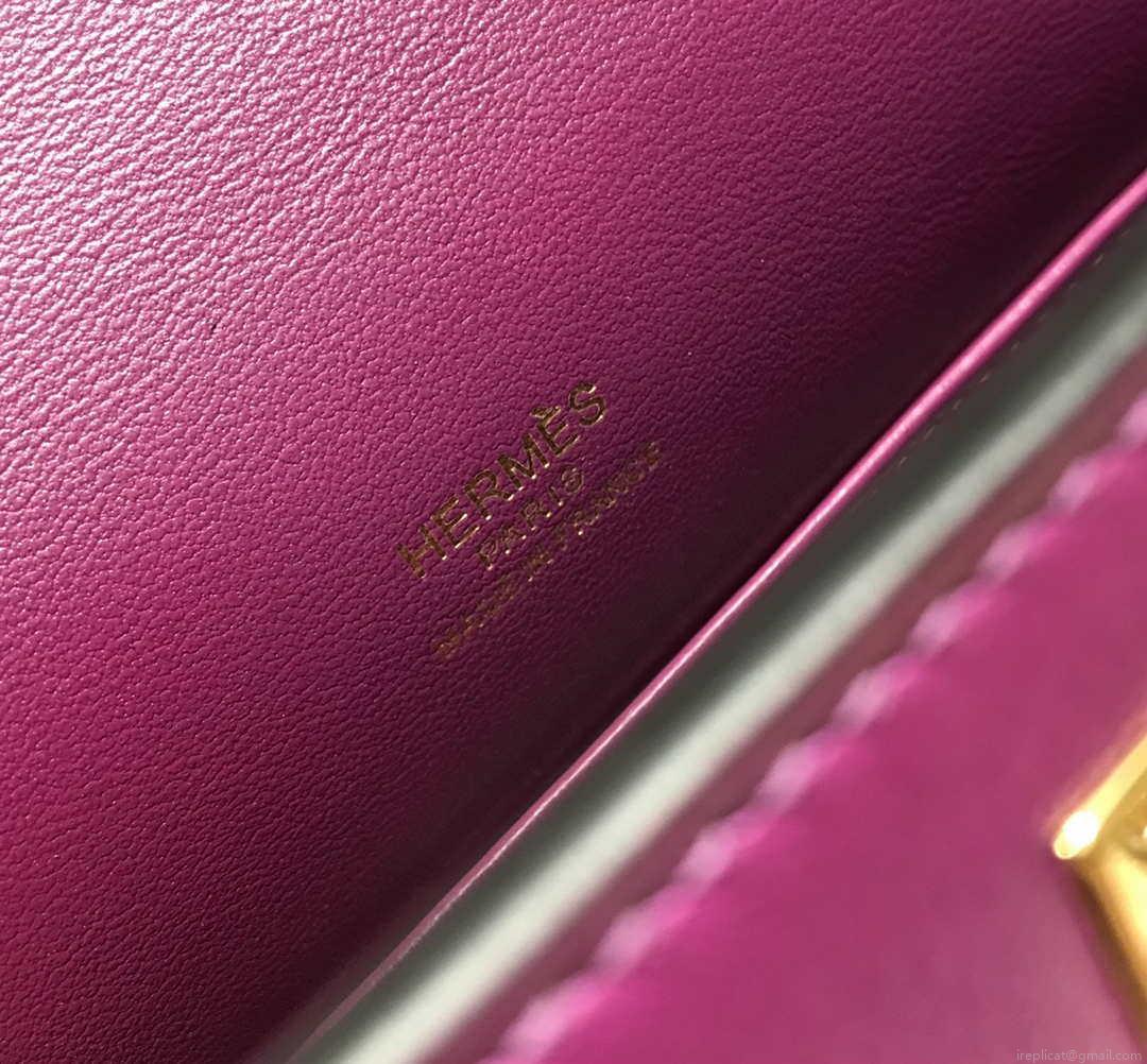 Hermes Kelly Pouchette Swift Leather clutch bag Gold H230273