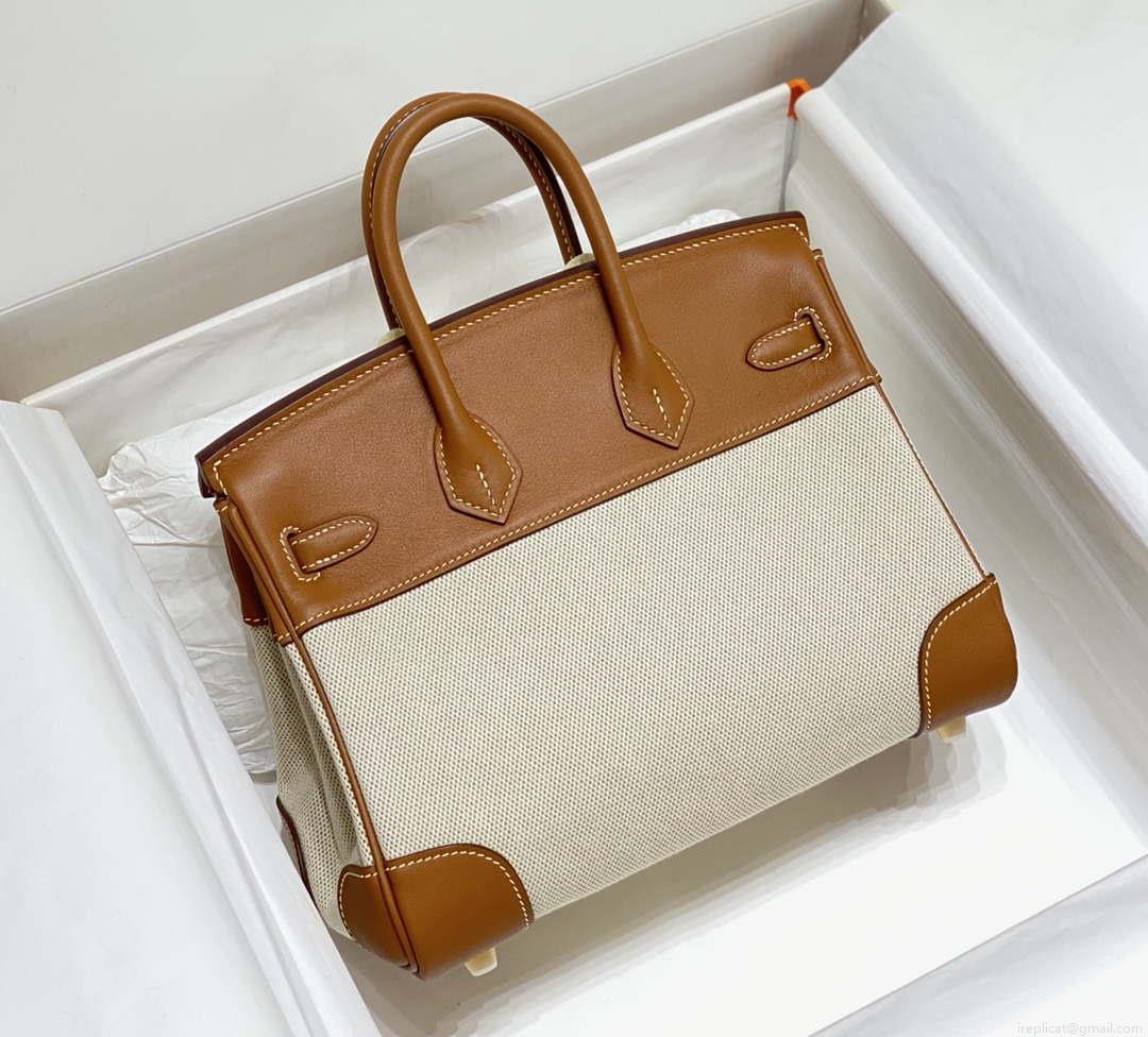 Hermes Birkin Tote Bag Swift leather with canvas 285899