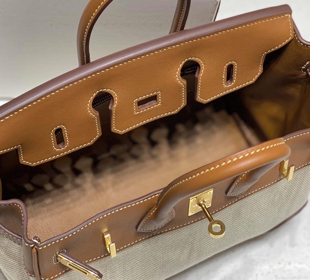 Hermes Birkin Tote Bag Swift leather with canvas 285899