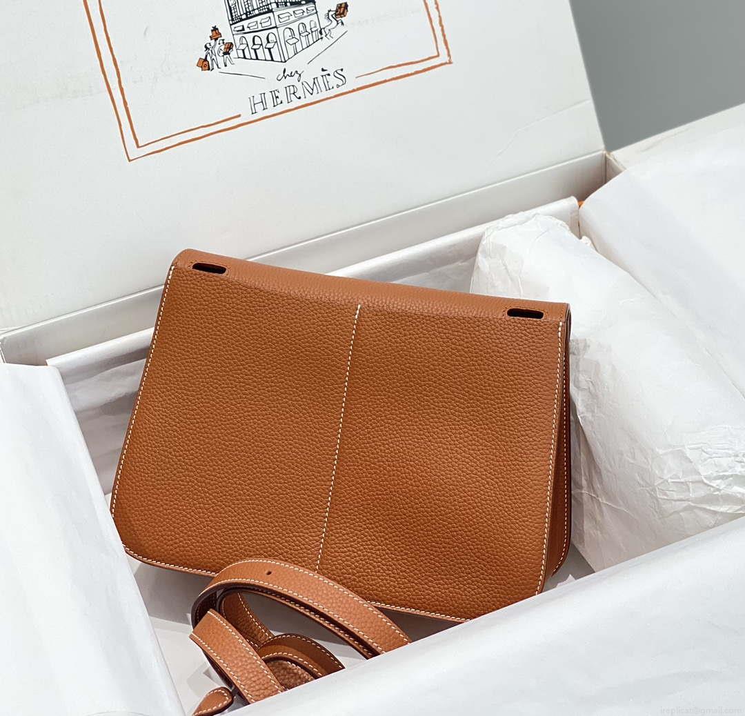 Hermes halzan 25 clemence stamp B Silver H98802
