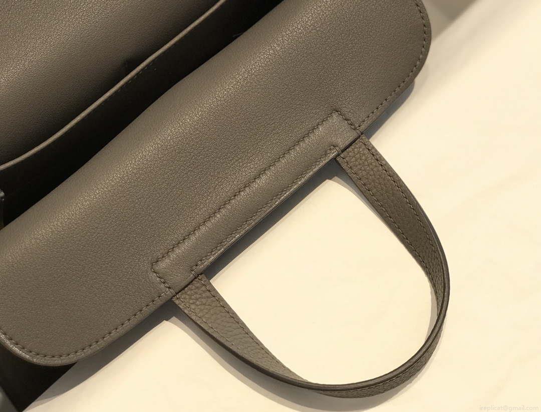Hermes halzan clemence stamp B Gold H98809