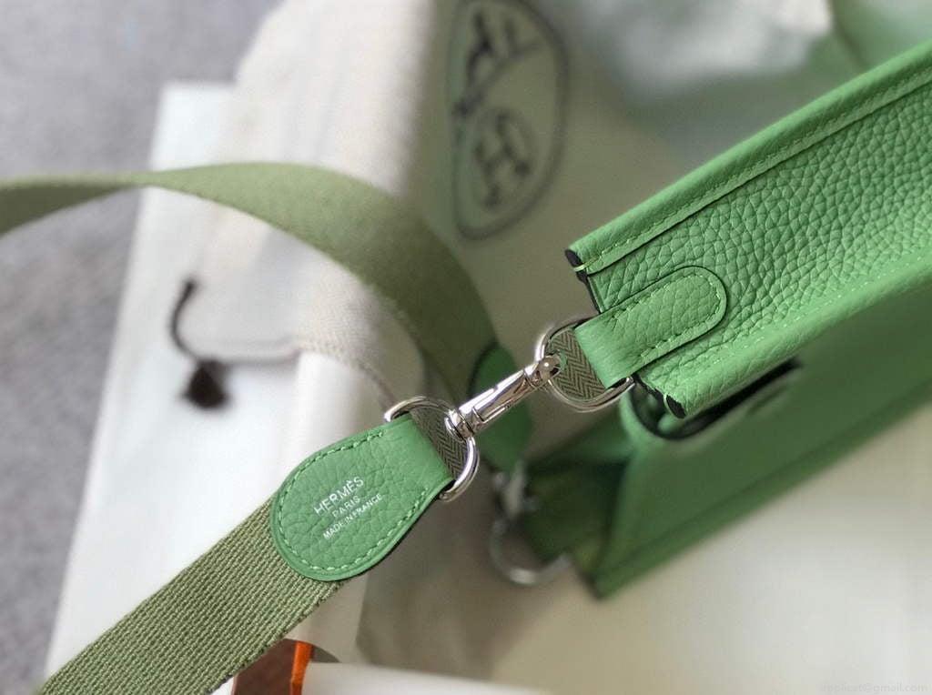 Hermes Evelyne Bag Designer Hermes Mini Crossbody Real Bag 20424 Green