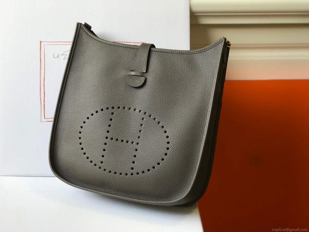 Hermes Evelyne III 29 bag Designer Hermes Shoulder Bag 203870 Dark Grey
