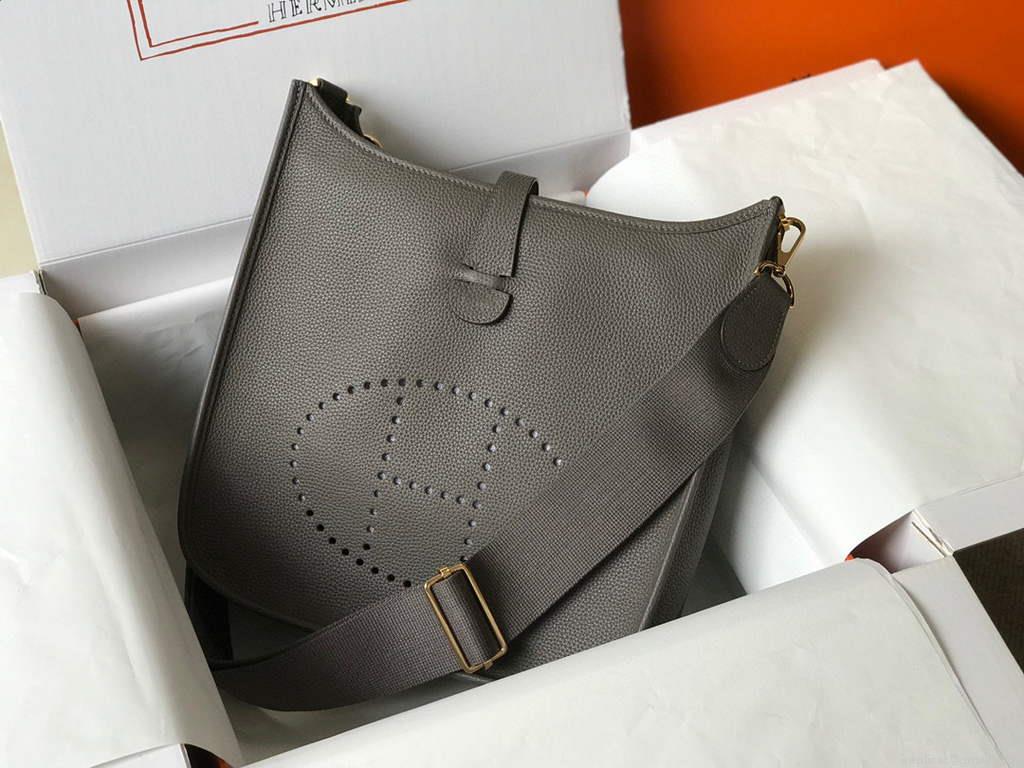 Hermes Evelyne III 29 bag Designer Hermes Shoulder Bag 203870 Dark Grey