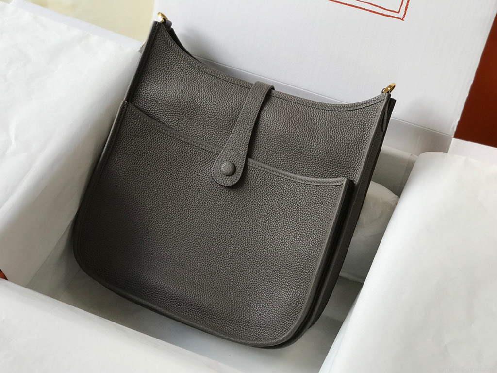 Hermes Evelyne III 29 bag Designer Hermes Shoulder Bag 203870 Dark Grey
