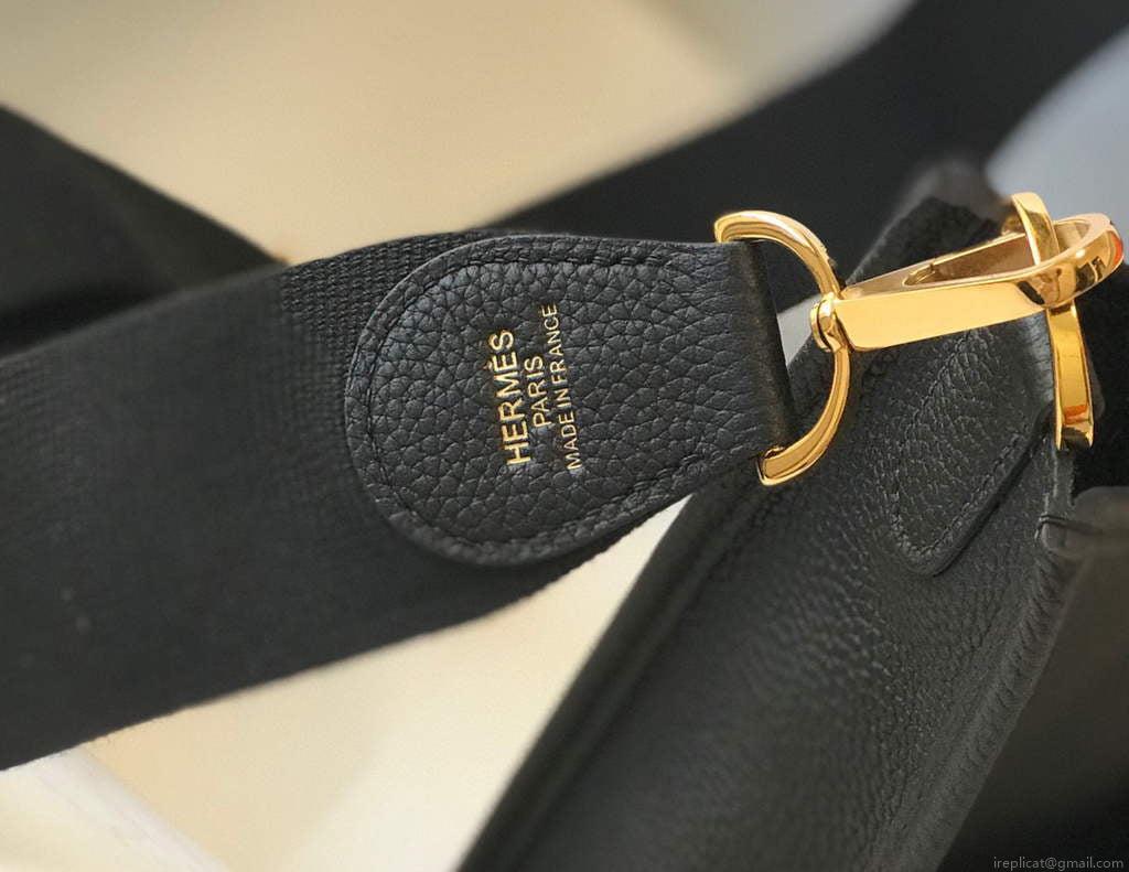 Hermes Evelyne III 29 bag Designer Hermes Shoulder Bag Black
