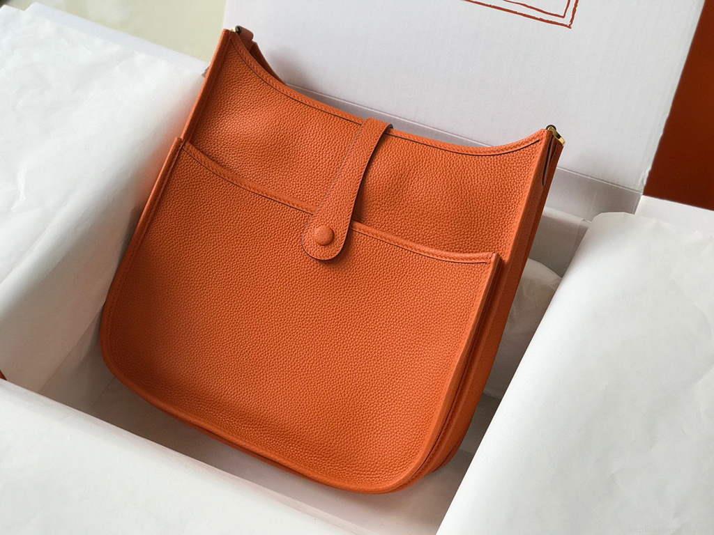 Hermes H083434 Evelyne III 29 bag Designer Hermes Shoulder Bag 203871 Orange