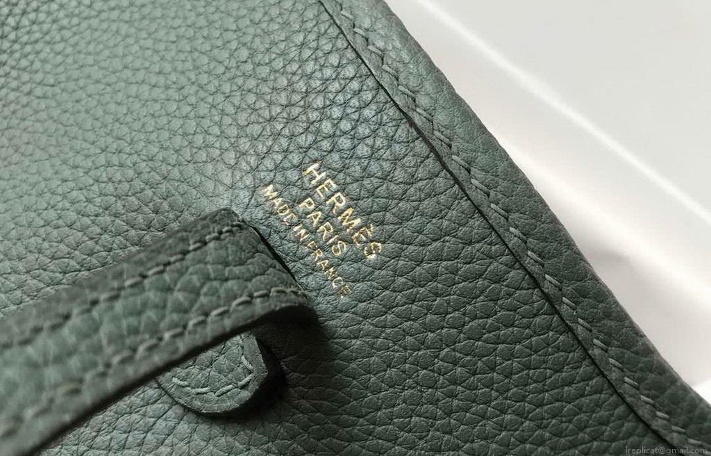 Hermes Evelyne Bag Designer Hermes Mini Crossbody Bag 20391 Gold Buckle Dark Green