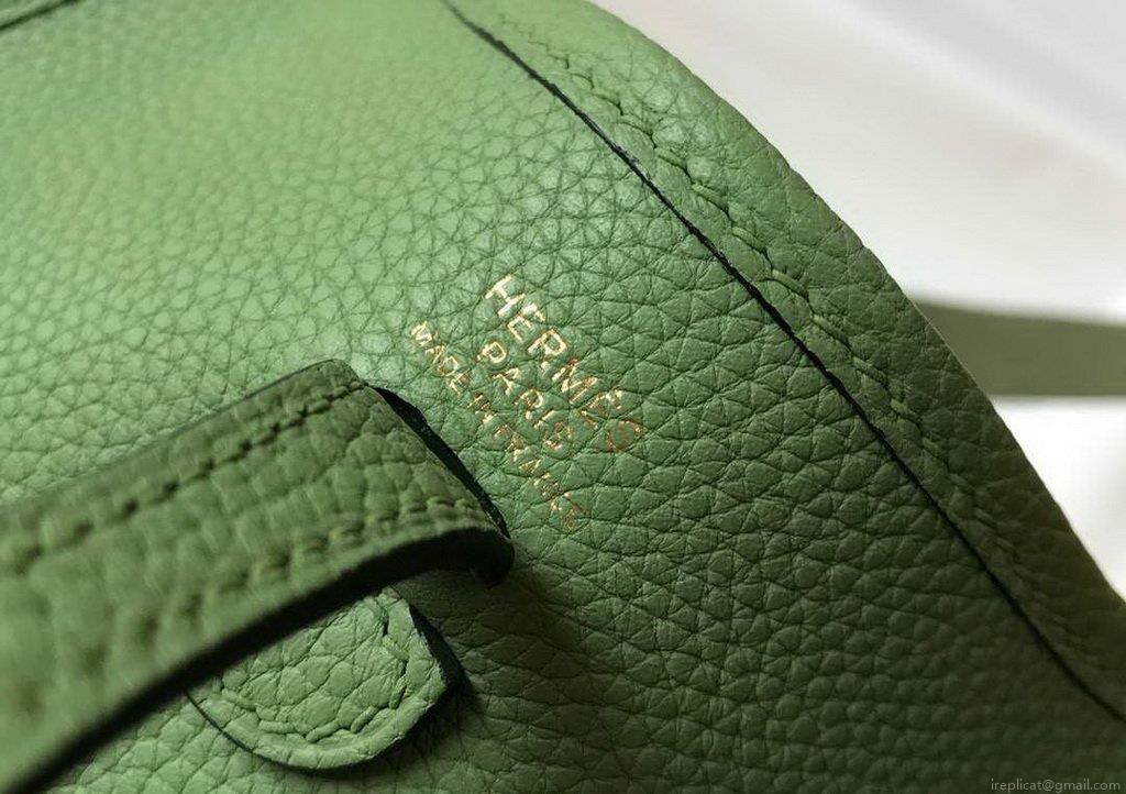 Hermes Evelyne Bag Designer Hermes Mini Crossbody Bag 20393 Gold Buckle Light Green