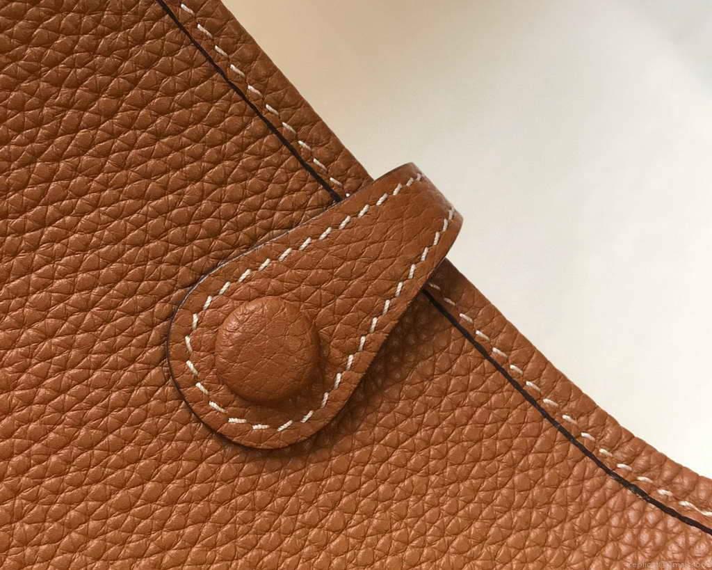 Hermes Evelyne Bag Hermes Mini Crossbody Bag 20399 Silver Buckle Tan