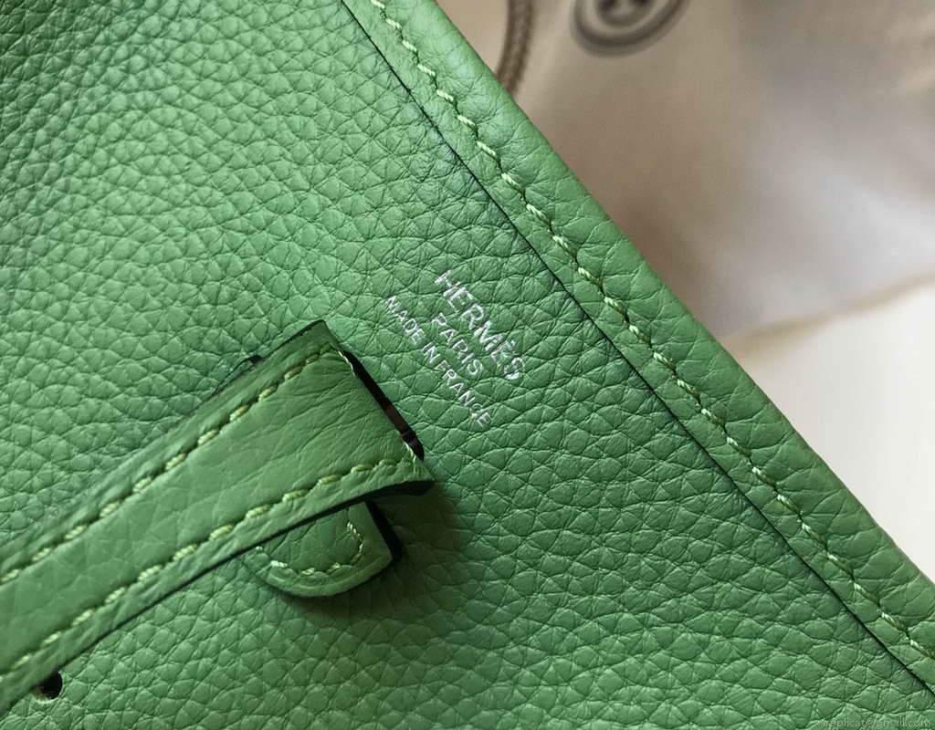 Hermes Evelyne Bag Hermes Mini Crossbody Bag 20401 Silver Buckle Green
