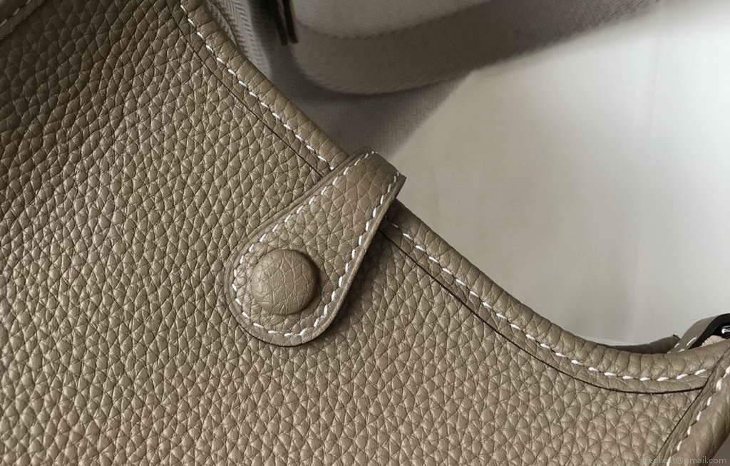 Hermes Evelyne Bag Hermes Mini Crossbody Bag 20403 Silver Buckle Kakhi