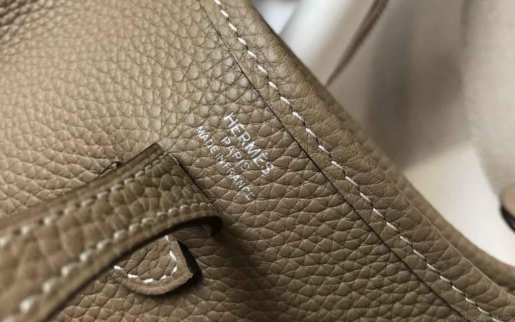 Hermes Evelyne Bag Hermes Mini Crossbody Bag 20403 Silver Buckle Kakhi