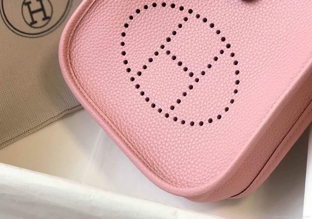 Hermes Evelyne Bag Hermes Mini Crossbody Bag 20407 Silver Buckle Pink