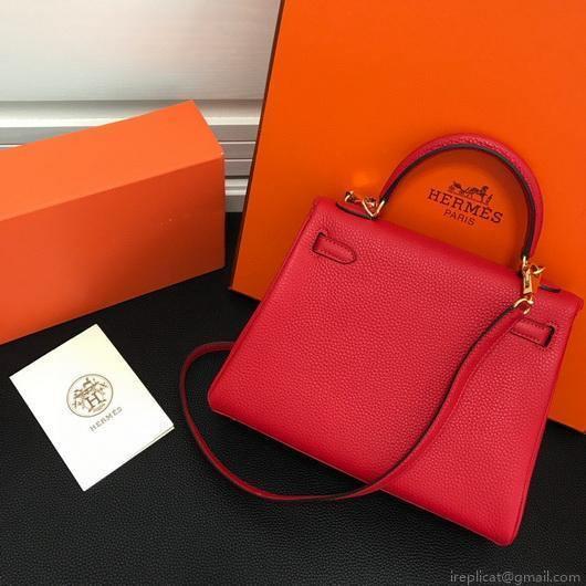 Hermes Kelly Danse 20307 Designer Tote Shoulder Strap Bag Red