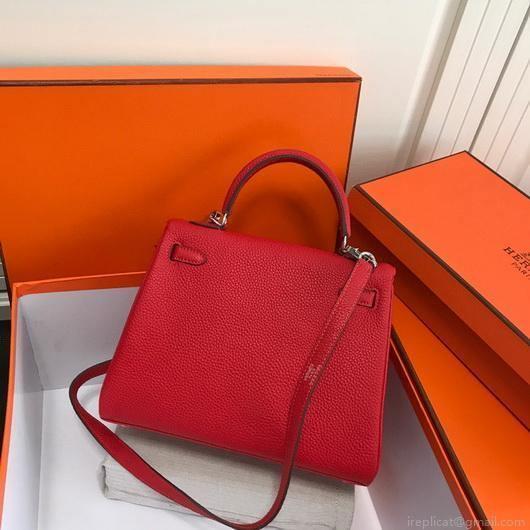 Hermes Kelly Danse 20307 Designer Tote Shoulder Strap Bag Red