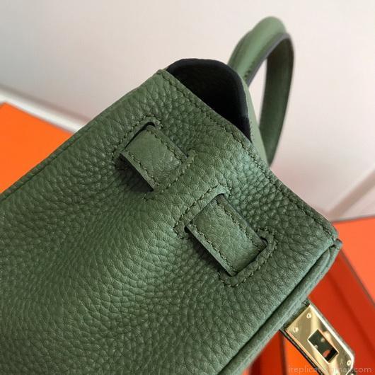 Hermes Kelly Danse 20311 Designer Tote Shoulder Strap Bag Green