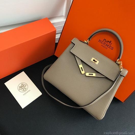Hermes Kelly Danse 20315 Designer Tote Shoulder Strap Bag Apricot