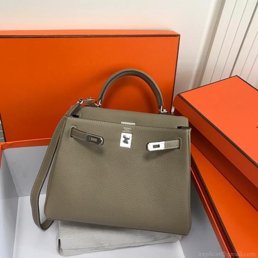 Hermes Kelly Danse 20315 Designer Tote Shoulder Strap Bag Apricot