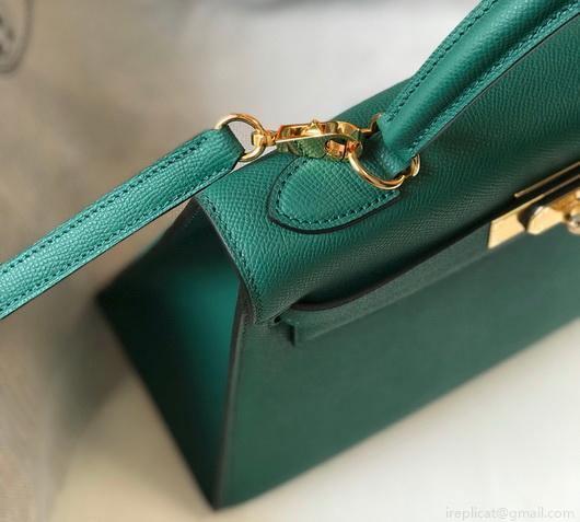 Hermes Sellier Kelly 28cm of Epsom Leather Bag 20336 Green