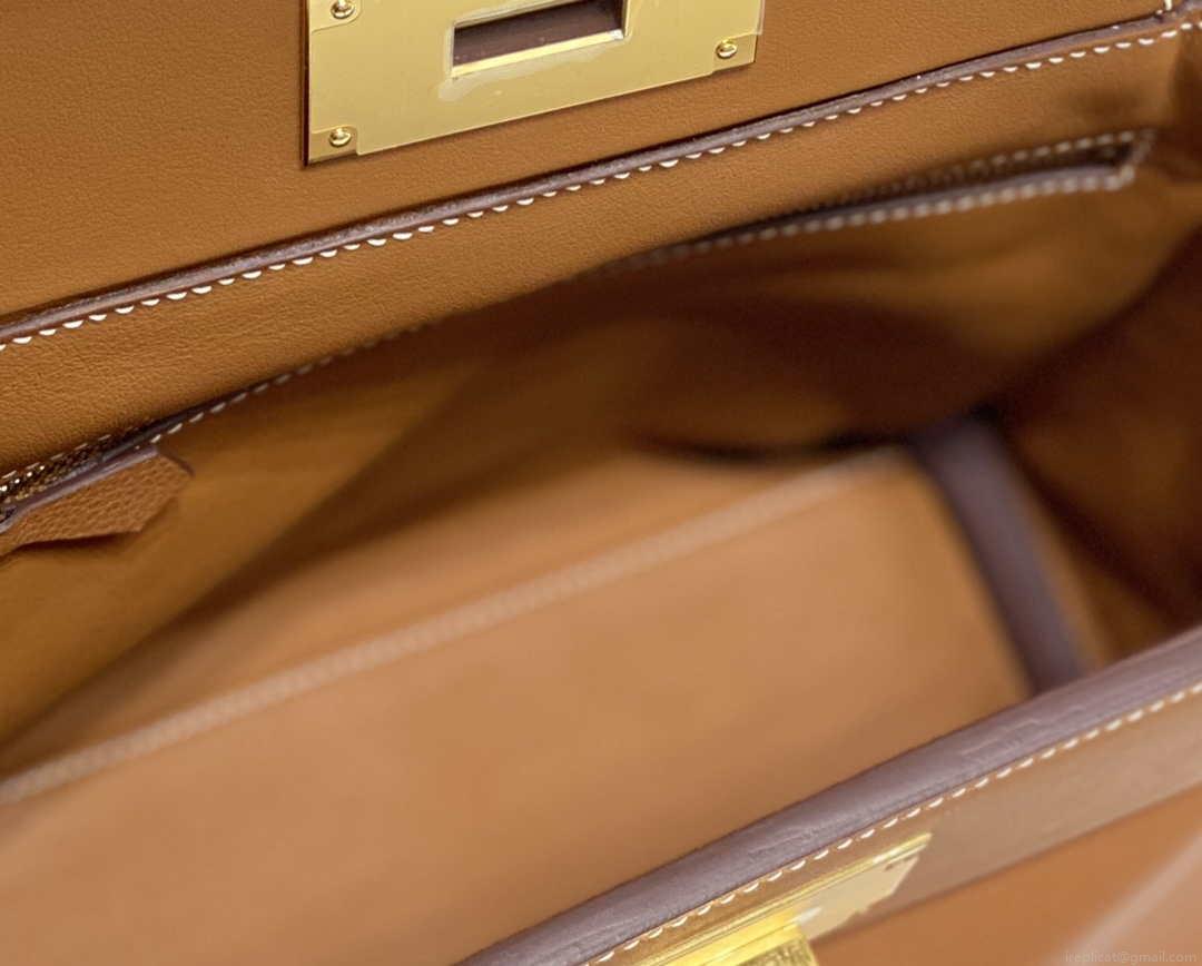 Hermes Mini 2424 Leather 21cm H230262 Brown