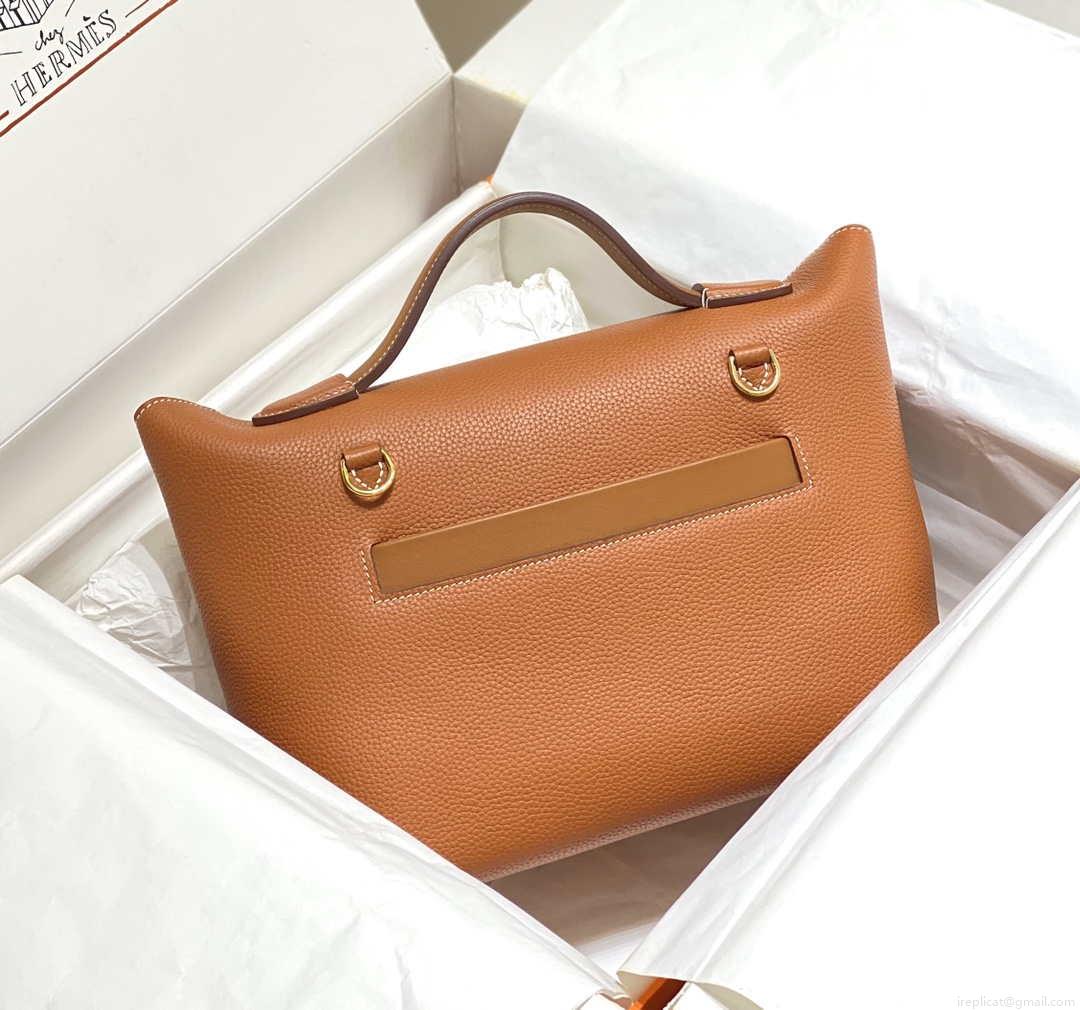 Hermes Kelly 2424 Leather 29cm H230267 Brown Shoulder bag
