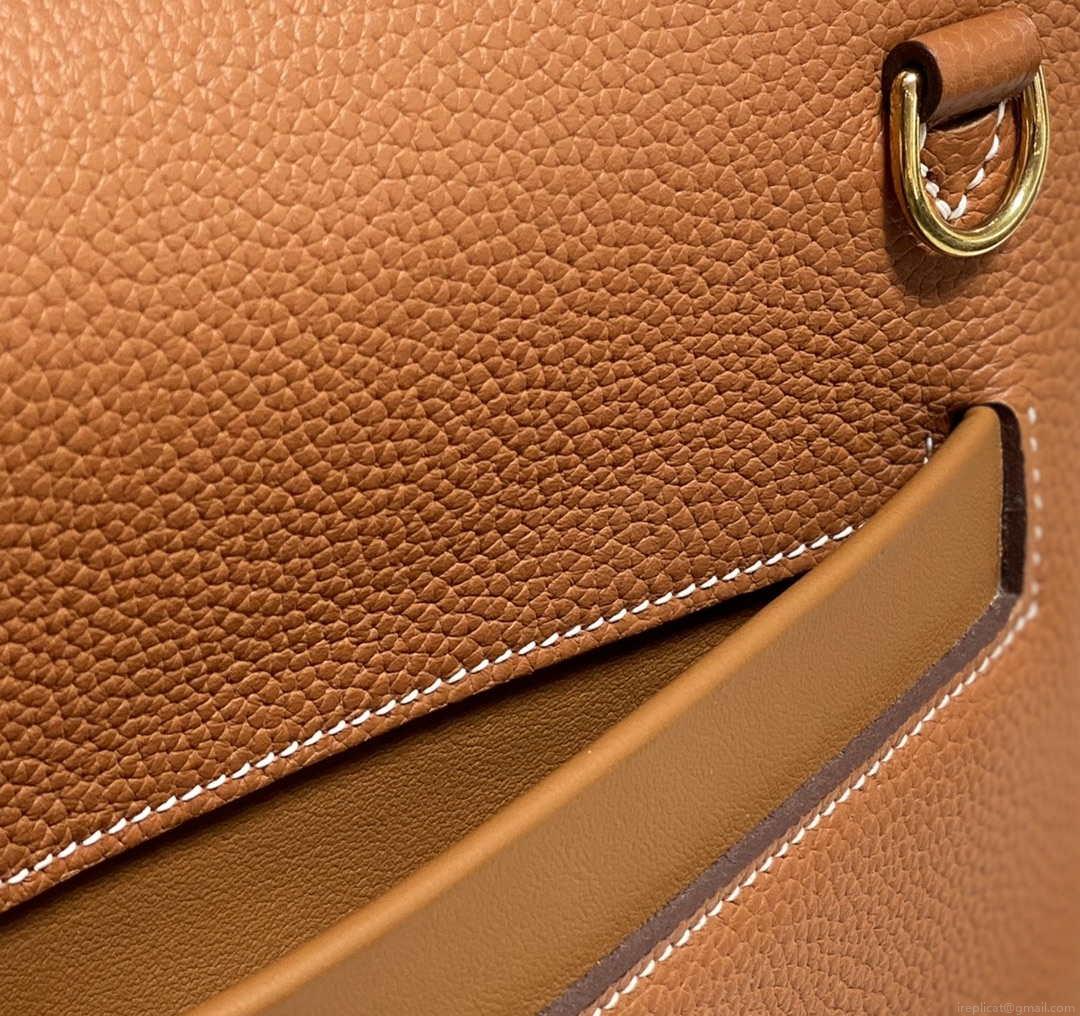 Hermes Kelly 2424 Leather 29cm H230267 Brown Shoulder bag