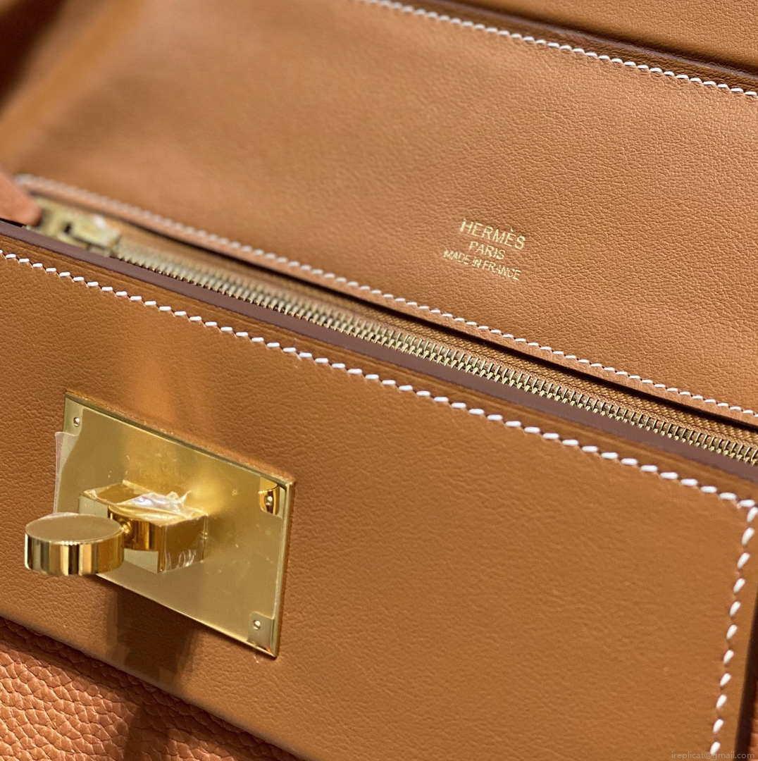 Hermes Kelly 2424 Leather 29cm H230267 Brown Shoulder bag