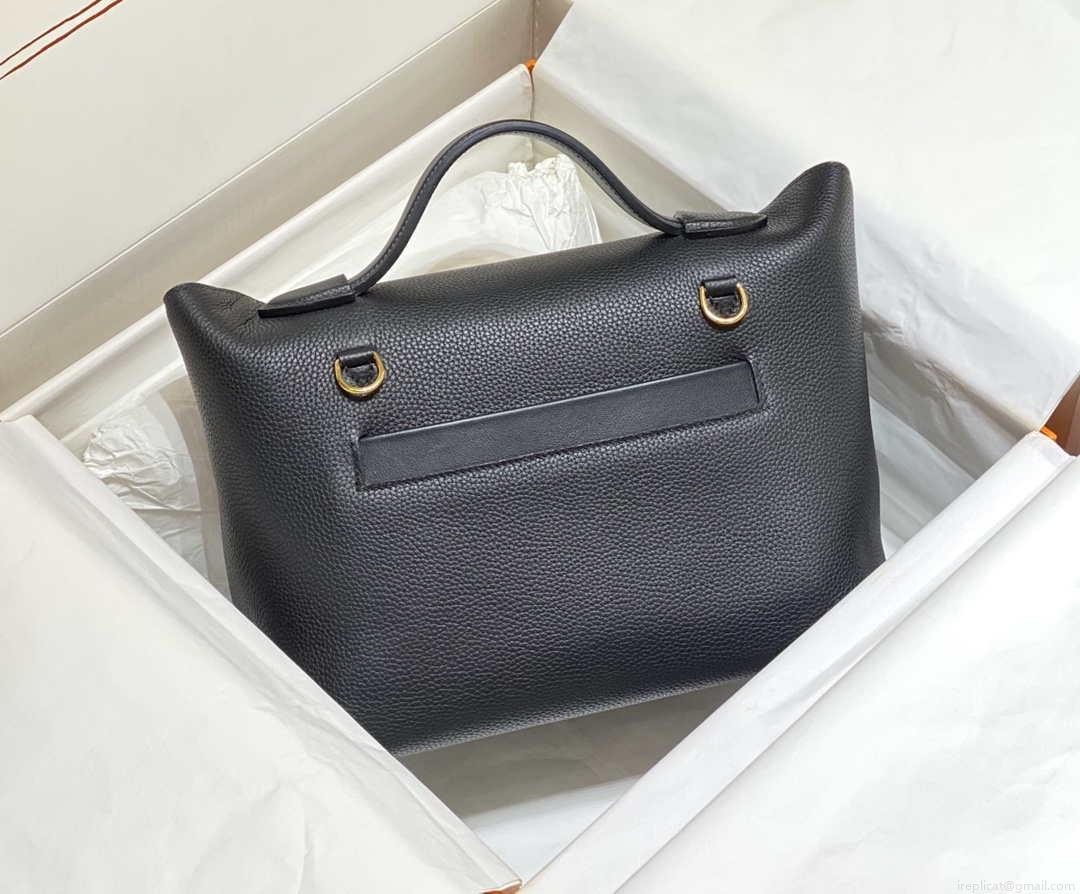 Hermes Kelly 2424 Leather 29cm H230268 Black Shoulder bag