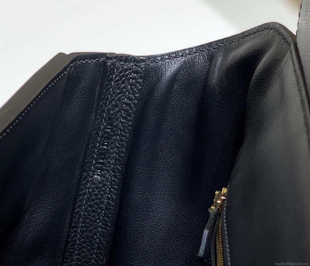 Hermes Kelly 2424 Leather 29cm H230268 Black Shoulder bag