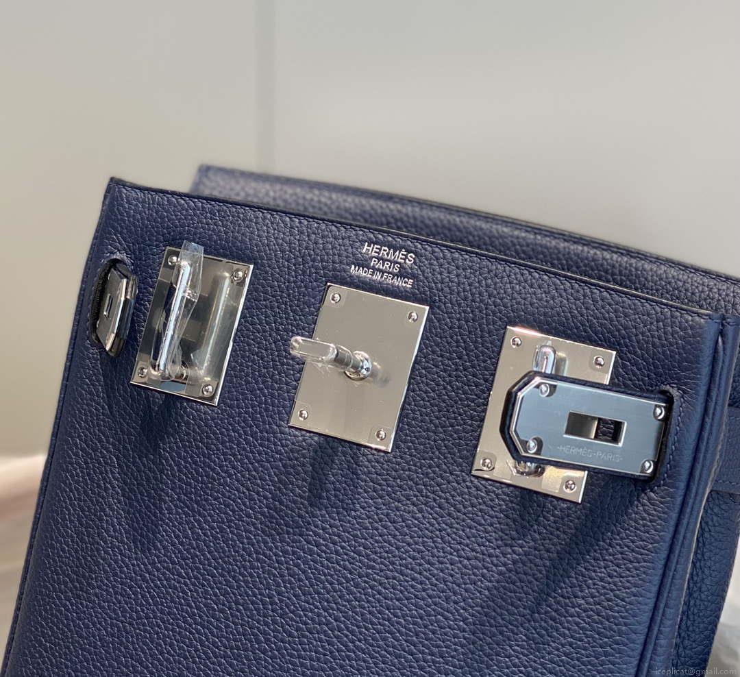 Hermes H083591CK89 Hac a Dos GM backpack Navy blue